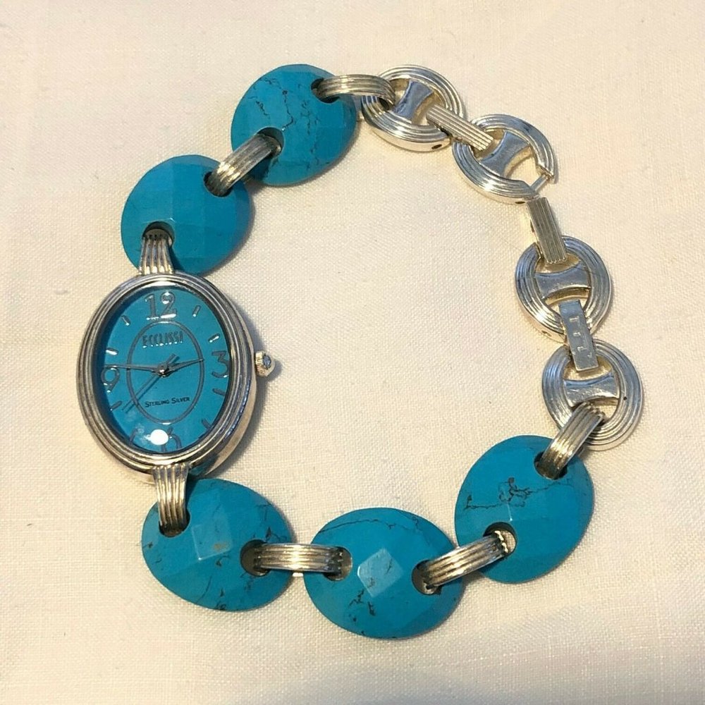 Ecclissi Sterling Watch Sleeping Beauty Turquoise